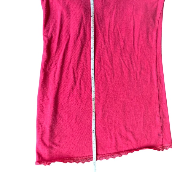 Vtg Y2K American Eagle Babydoll Cami Top Sz Small Lace Trim Defined Bust READ - Picture 8 of 11